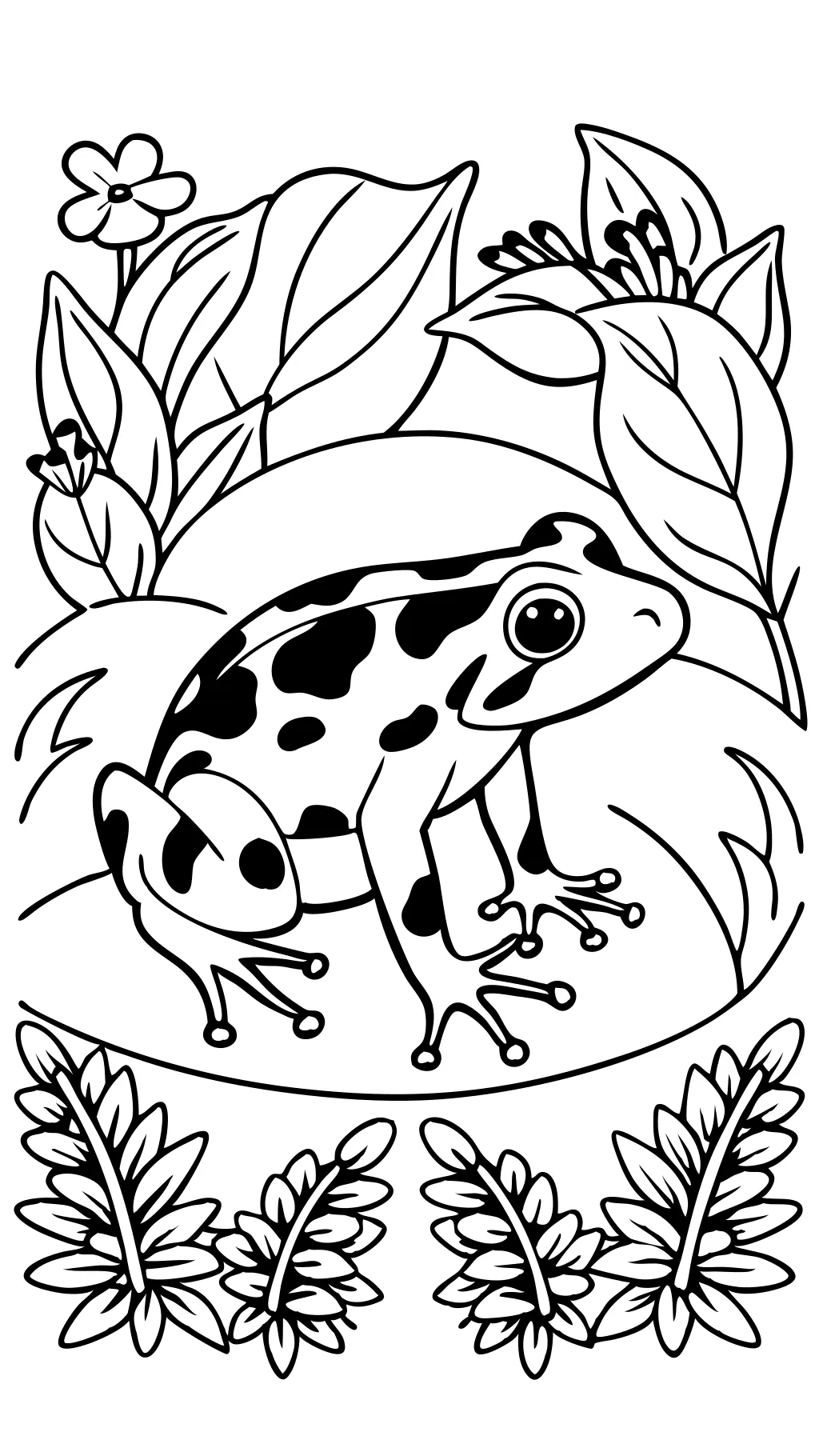 coloriage de grenouille de dart de poison